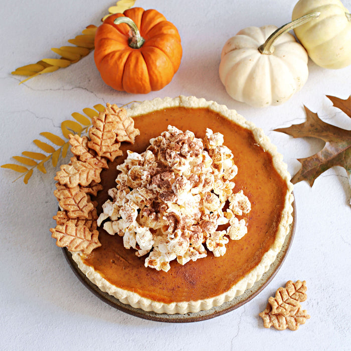 Pumpkin Pie with Popcorn Crunch