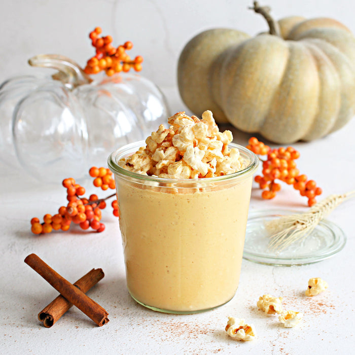 Popcorn Topped Pumpkin Smoothie