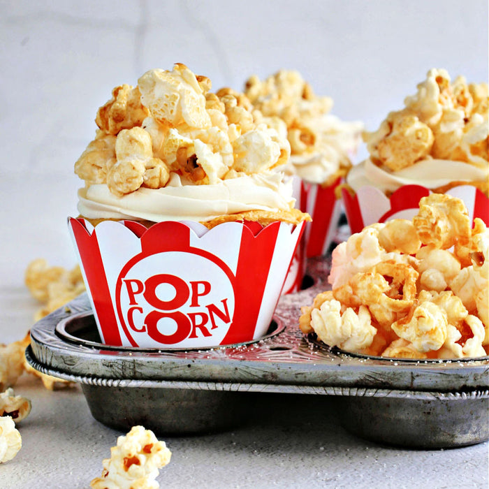 Kettle Corn Popcorn Cupcakes