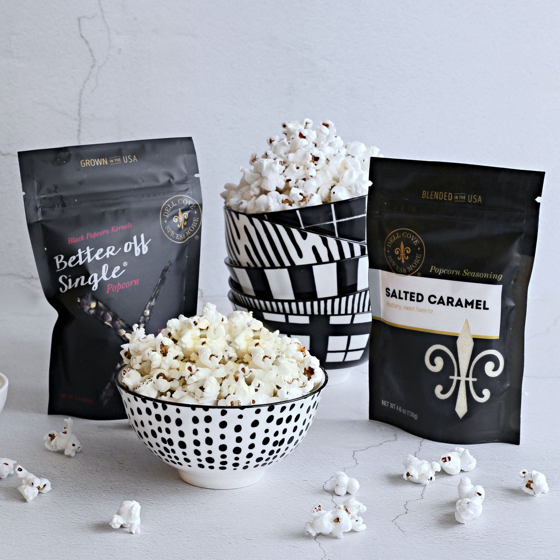 Buttery Salted Caramel Popcorn Recipe - Salty AF Popcorn recipe - Dell Cove Spices & More Co