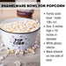 Enamel Popcorn Bowl - Family sized - Dell Cove Spices