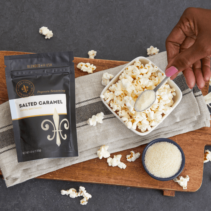 Salted Caramel popcorn seasoning - Dell Cove Spices and More Co